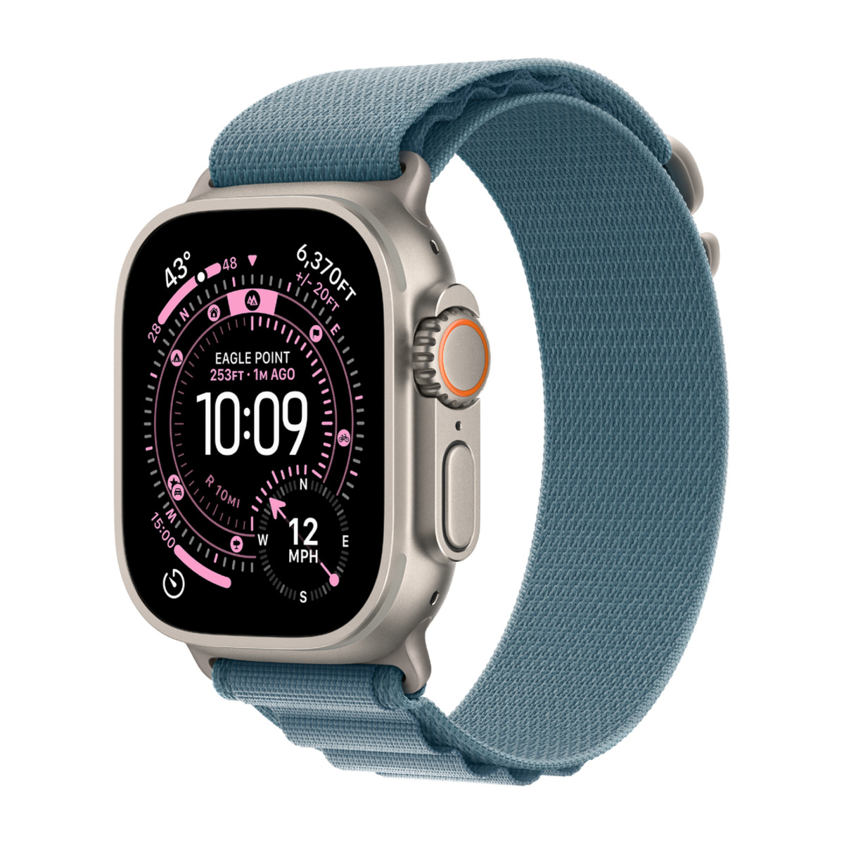 Apple Watch Ultra 3 49mm Natural Ti with Blue Alpine Loop M (2025) [MEWM4]