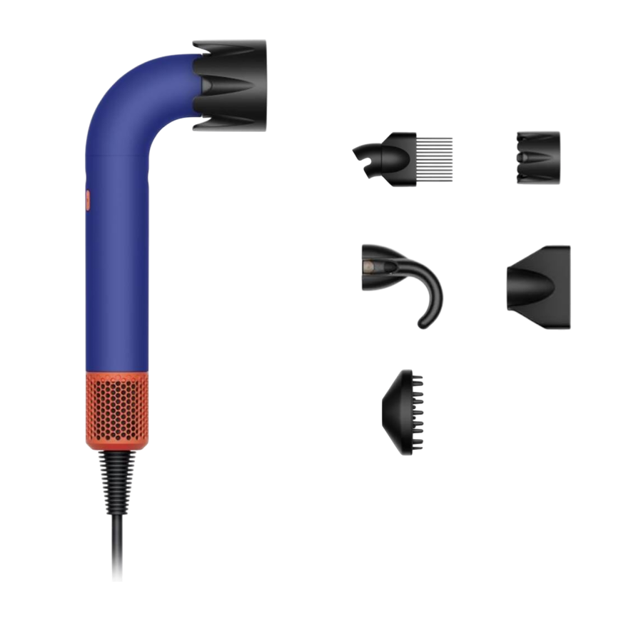 Фен Dyson HD18 Supersonic R Professional Curly+Coily (Vinca Blue/Topaz Orange)