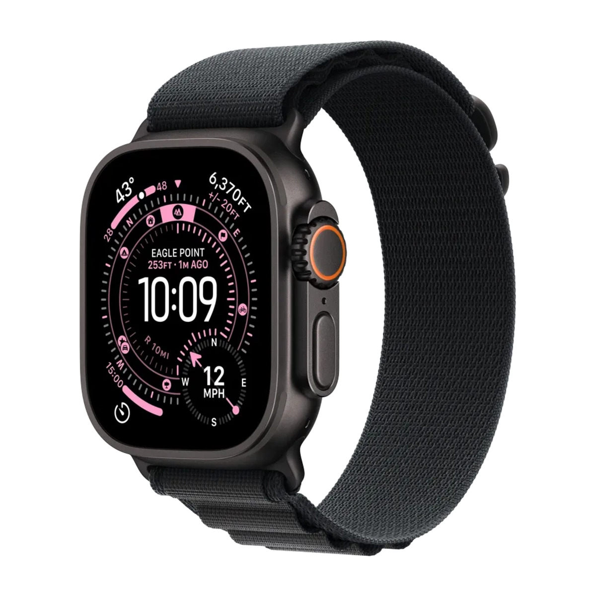 Apple Watch Ultra 3 49mm Black Ti with Black Alpine Loop L (2025) [MF0X4]
