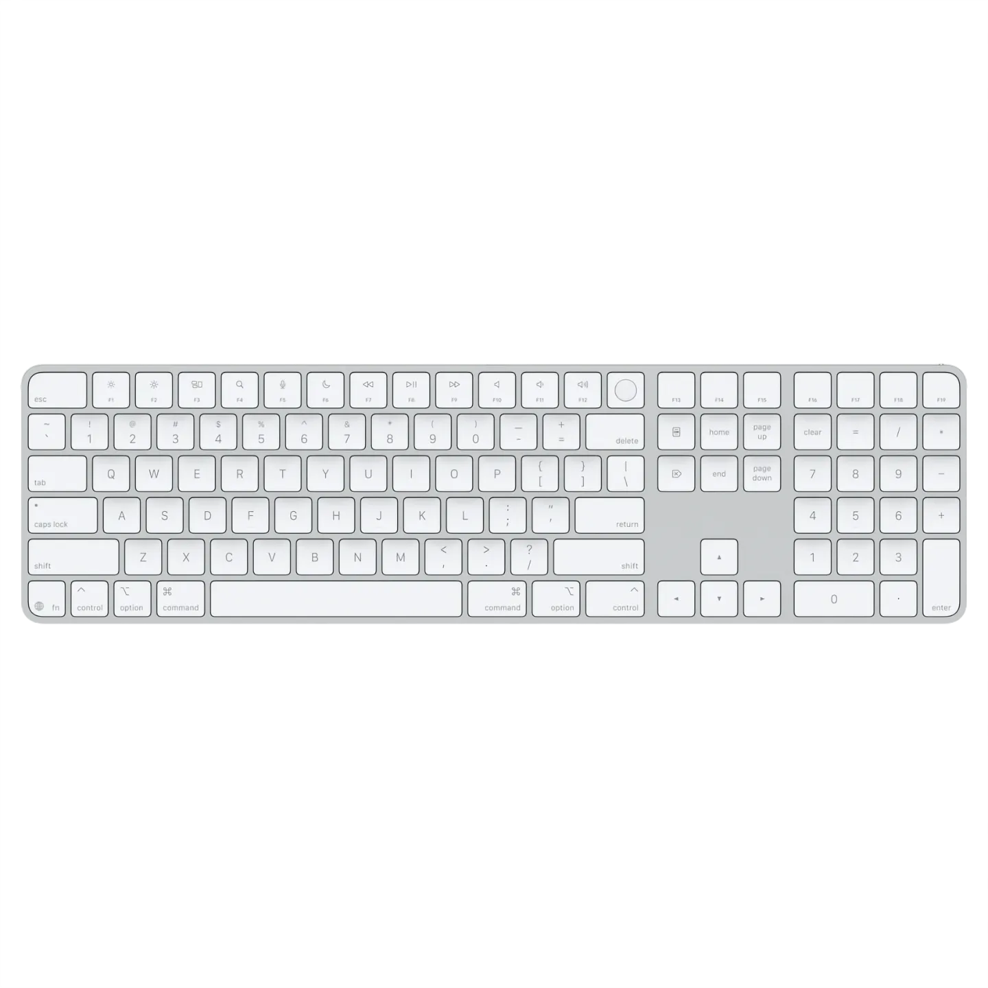 Apple Magic Keyboard Touch ID Numeric USB-C White