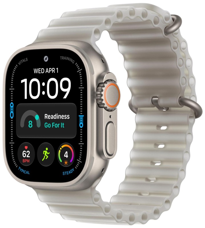 Apple Watch Ultra 4 49mm Natural Ti TransluGray Ocean Band