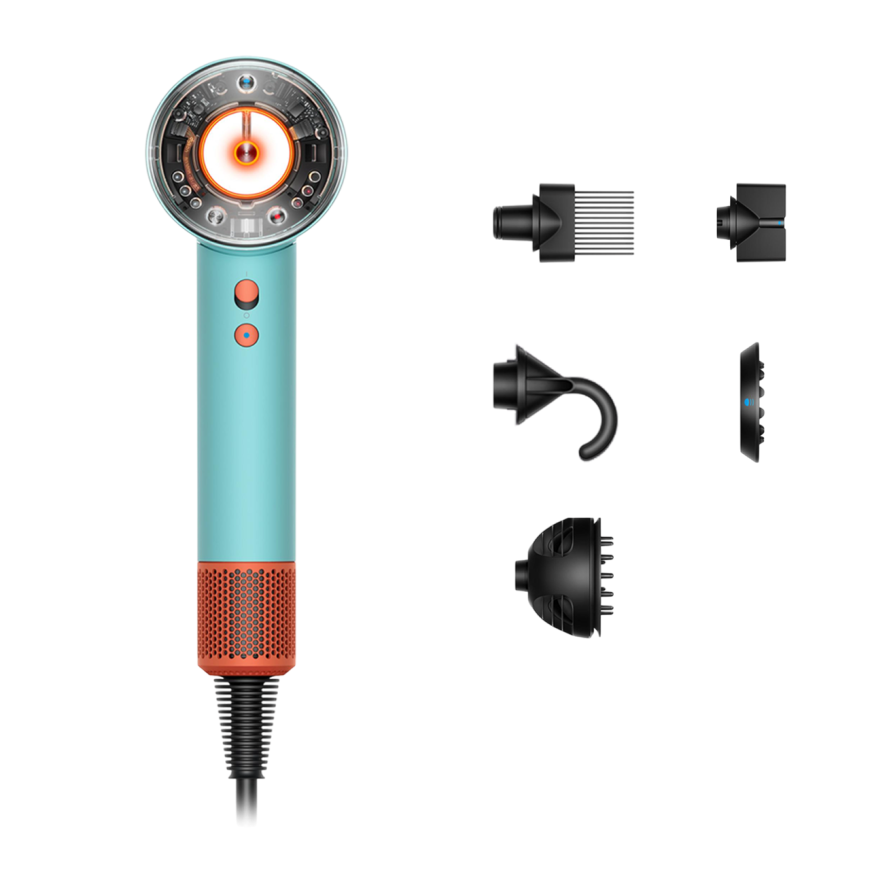 Фен Dyson HD16 Supersonic Nural Hair Dryer Curly+Coily (Ceramic Patina/Topaz Orange)