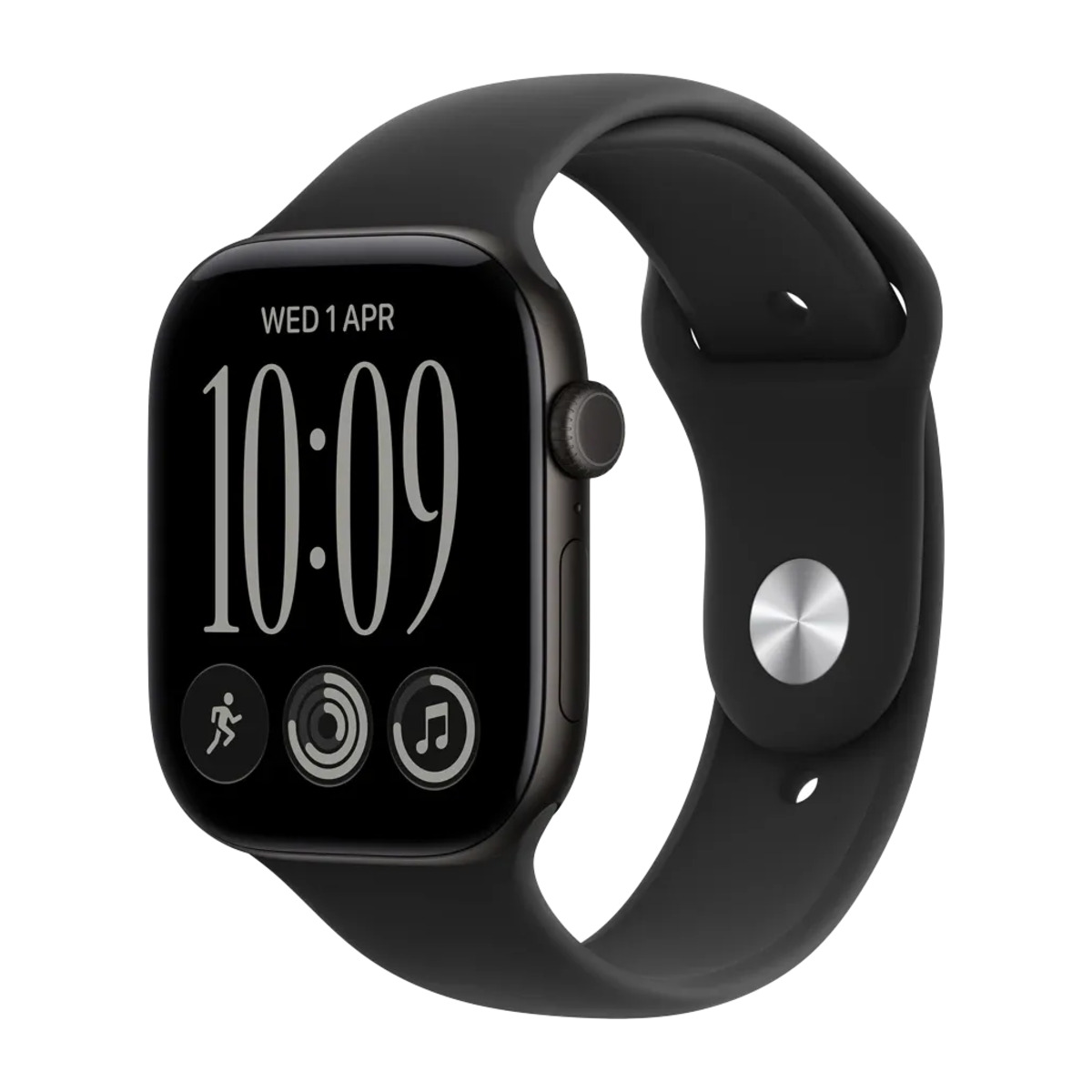 Apple Watch S12 42mm Black with Black Sport Band S/M (2026) [MJEA4]