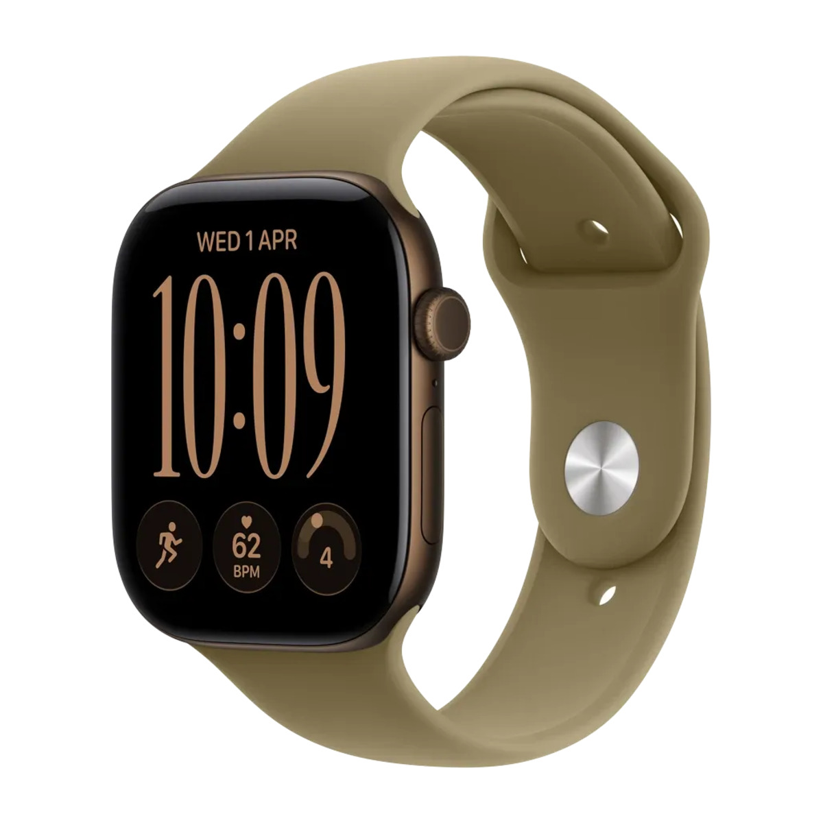 Apple Watch S12 46mm Dark Bronze with Olive Sport Band S/M (2026) [MJEQ4]