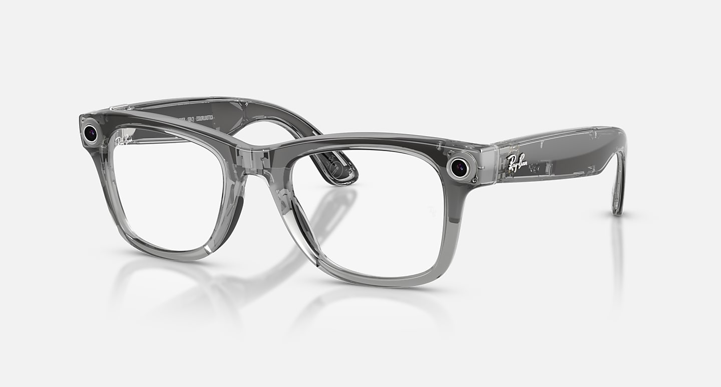Ray-Ban Wayfarer RW4012 Shiny Transparent Grey / Transitions Sapphire (M)