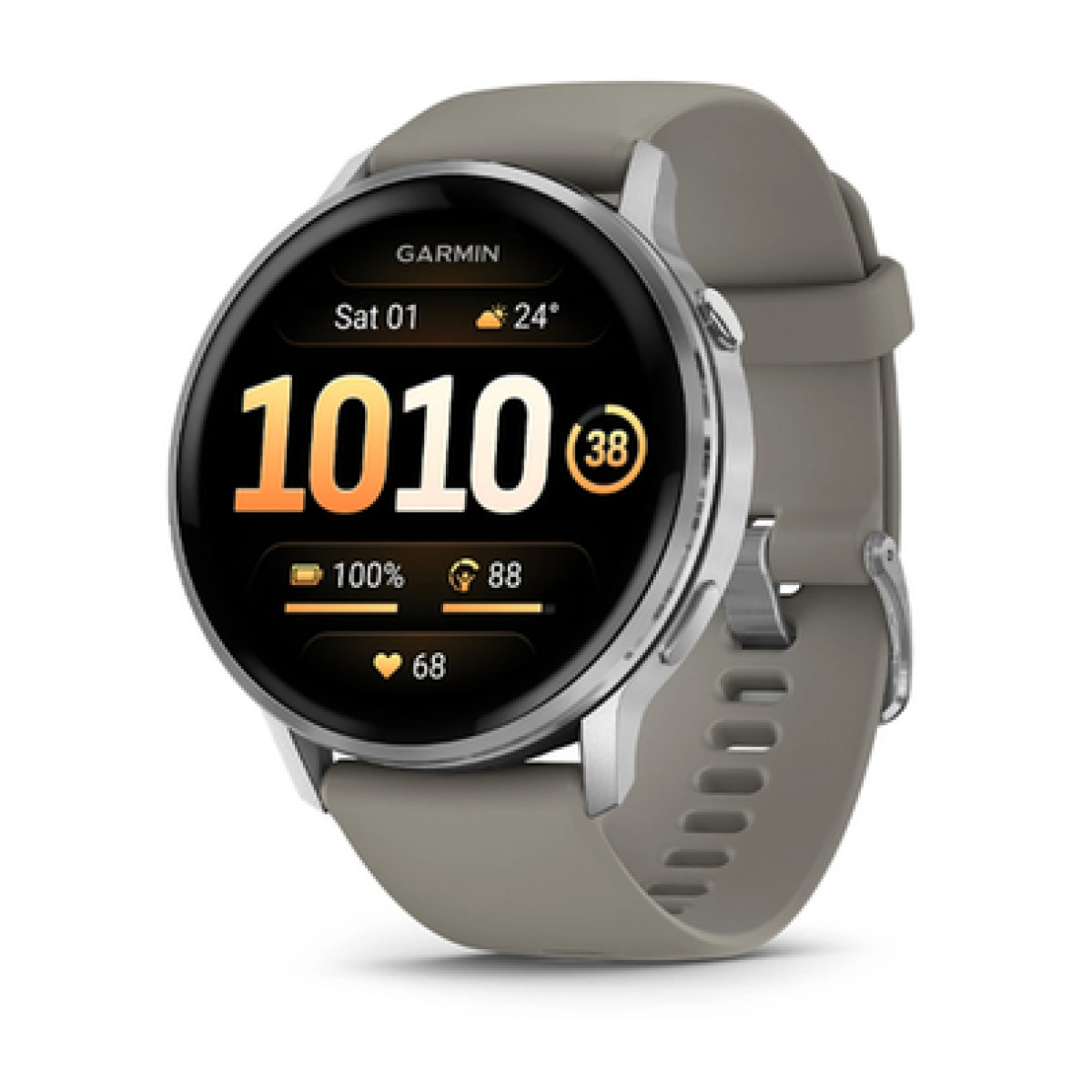 Garmin Venu 4 45mm Silver with Silver Gray Silicone (Европа)