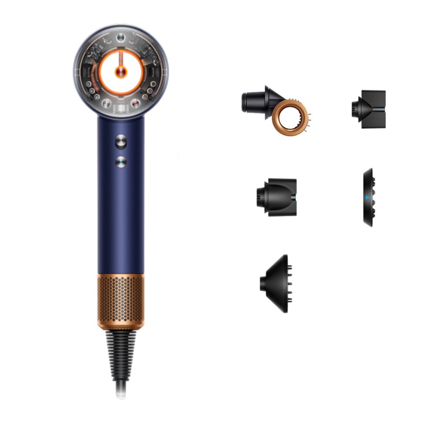 Фен Dyson HD16 Supersonic Nural Hair Dryer Straight+Wavy (Prussian Blue/Rich Copper)