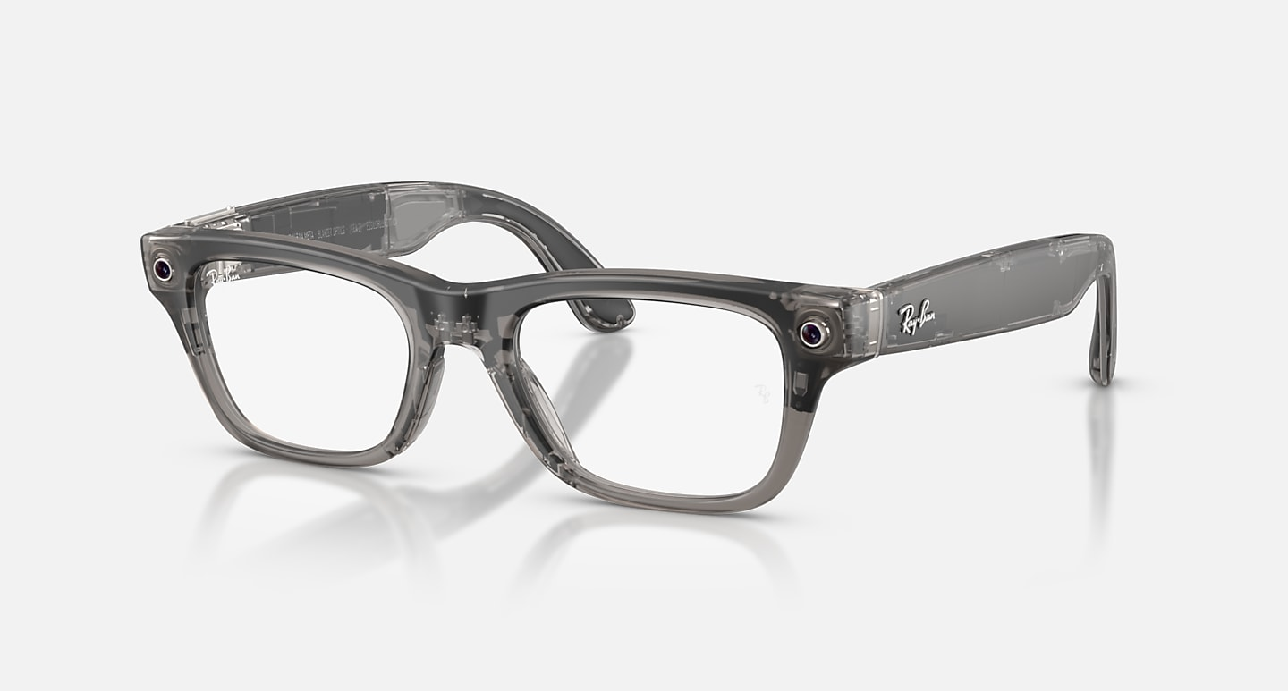 Ray-Ban Blayzer Optics RW7001 Matte Transparent Ice Grey (L)