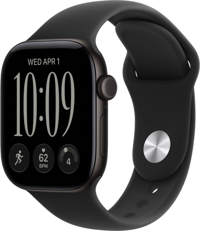 Apple Watch S12 46mm Black with Black Sport Band M/L (2026) [MJEL4]
