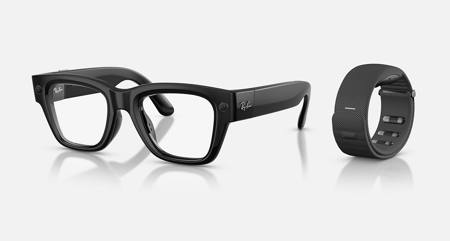 Meta Ray-Ban Display Shiny Black, оправа Large, Neural Band 3