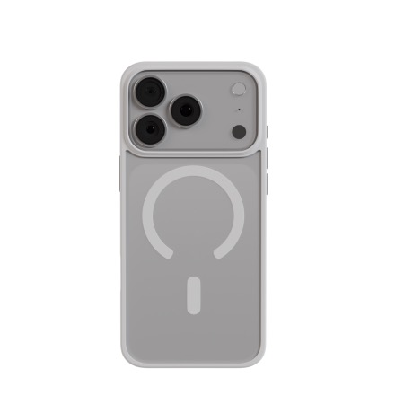 Чехол AceCase Soft Rim Silver (для iPhone 17 Pro / Pro Max)